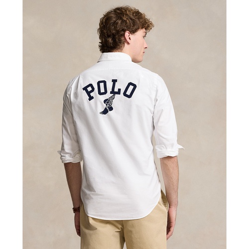 폴로 랄프로렌 Mens Classic-Fit Embroidered Oxford Shirt