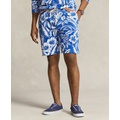 Mens 8.5-Inch Tropical Floral Spa Terry Shorts