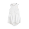 Baby Girls Belted Cotton Oxford Shirtdress