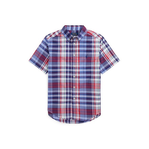 폴로 랄프로렌 Toddler and Little Boys Plaid Cotton Poplin Shirt