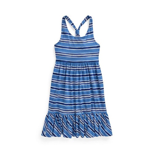 폴로 랄프로렌 Big Girls Striped Cotton Jersey Dress