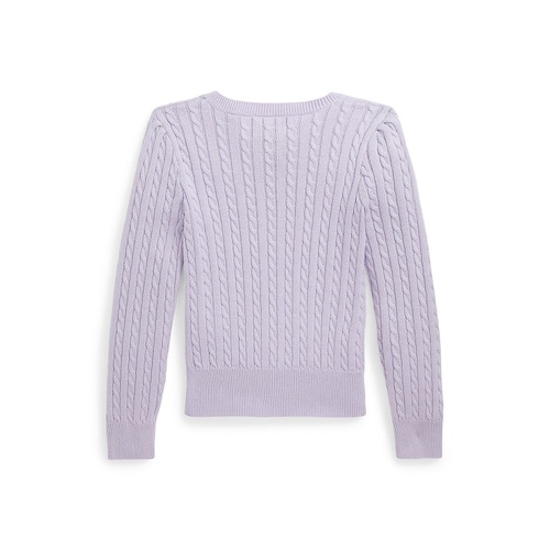 폴로 랄프로렌 Toddler and Little Girls Mini-Cable Cotton Cardigan Sweater