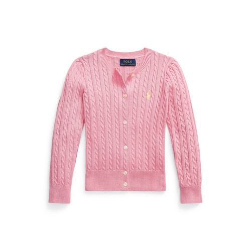 폴로 랄프로렌 Toddler and Little Girls Mini-Cable Cotton Cardigan Sweater