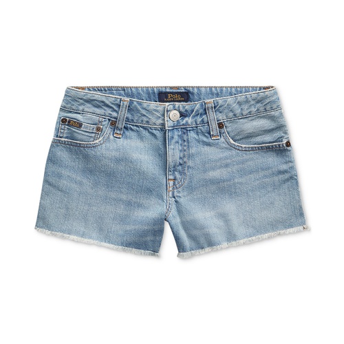 폴로 랄프로렌 Big Girls Frayed Denim Shorts