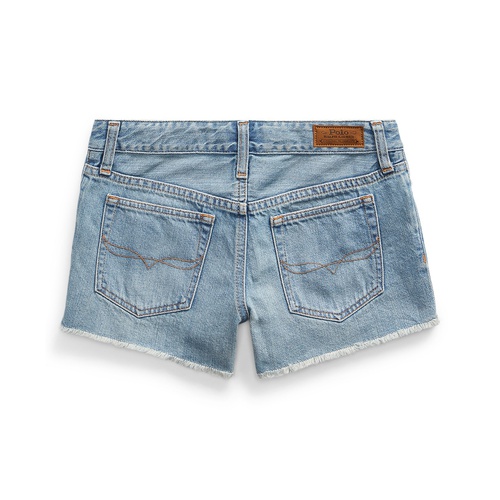 폴로 랄프로렌 Big Girls Frayed Denim Shorts