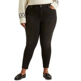 Plus-Size High-Rise Skinny Ankle Jeans