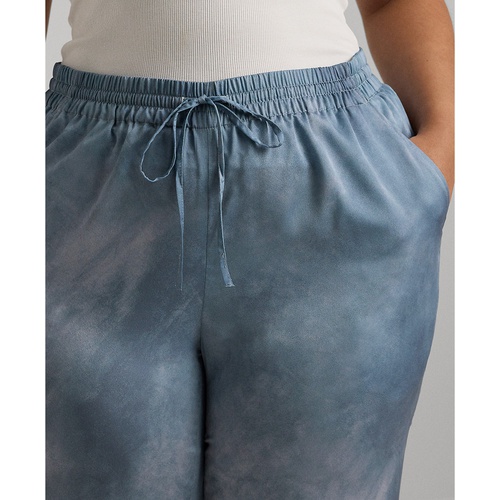 폴로 랄프로렌 Plus Size Printed Charmeuse Pants