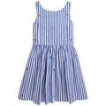 Toddler & Little Girls Sailing Flag Cotton Poplin Dress