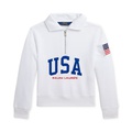 Toddler & Little Girls Logo French Terry Quarter-Zip Pullover