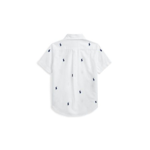 폴로 랄프로렌 Toddler and Little Boys Polo Pony Oxford Short-Sleeve Shirt