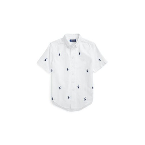 폴로 랄프로렌 Toddler and Little Boys Polo Pony Oxford Short-Sleeve Shirt