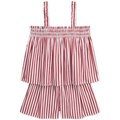 Big Girls Striped Cotton Poplin Top & Short Set