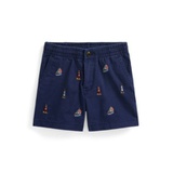 Toddler and Little Boys Polo Prepster Embroidered Chino Shorts