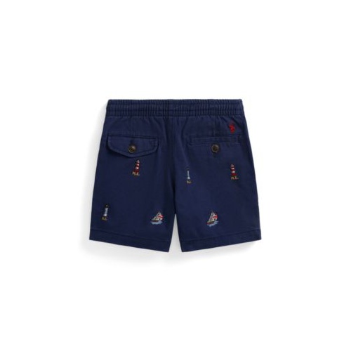 폴로 랄프로렌 Toddler and Little Boys Polo Prepster Embroidered Chino Shorts