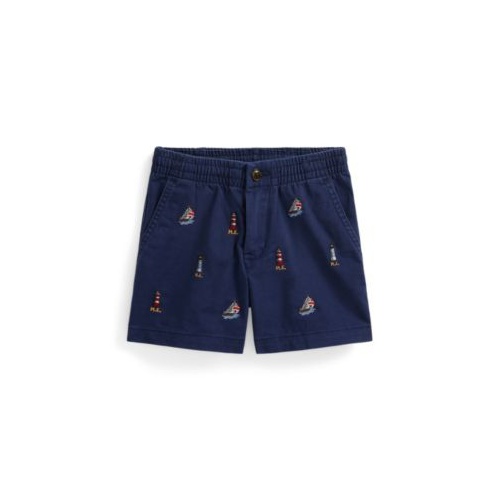 폴로 랄프로렌 Toddler and Little Boys Polo Prepster Embroidered Chino Shorts