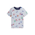 Toddler and Little Boys Sailing-Print Striped Cotton Jersey T-shirt