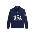 Big Boys USA Terry Quarter-Zip Sweatshirt