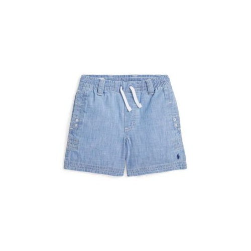 폴로 랄프로렌 Toddler and Little Boys Indigo Chambray Drawstring Shorts