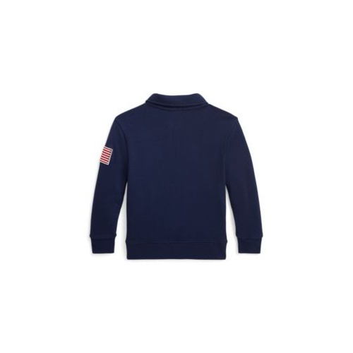 폴로 랄프로렌 Toddler and Little Boys USA Terry Quarter-Zip Sweatshirt