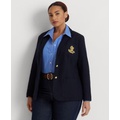 Plus Size Jacquard Blazer