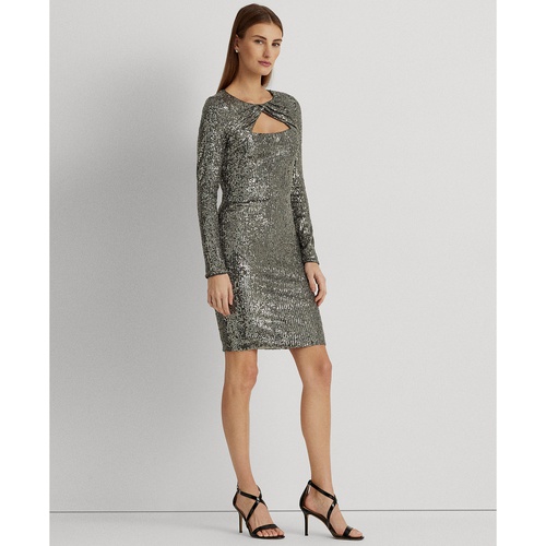 폴로 랄프로렌 Womens Sequin Cocktail Dress