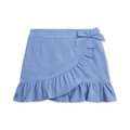 Toddler & Little Girls Ruffled Stretch Mesh Faux-Wrap Skort