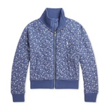 Toddler & Little Girls Floral Quilted Double-Knit Jacket