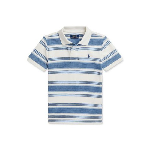 폴로 랄프로렌 Toddler & Little Boys Striped Cotton Mesh Polo Shirt