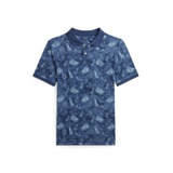 Big Boy Nautical-Print Cotton Mesh Polo Shirt