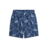 Toddler and Little Boy Nautical-Print Cotton Mesh Short