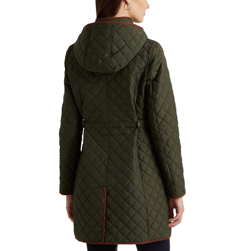 폴로 랄프로렌 Womens Petite Quilted Coat