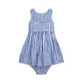 Baby Sailing Flag Cotton Dress Bloomer