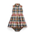 Baby Girls Plaid Cotton Madras Shirtdress