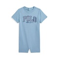 Baby Striped-Logo Cotton Jersey Shortall