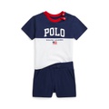 Baby Boys Logo Cotton Jersey Tee and Short Set