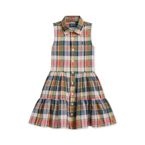 폴로 랄프로렌 Toddler & Little Girls Angela Plaid Cotton Madras Shirtdress