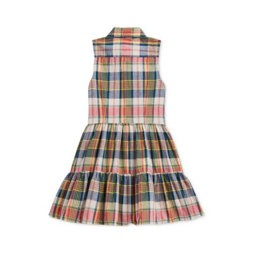 폴로 랄프로렌 Toddler & Little Girls Angela Plaid Cotton Madras Shirtdress