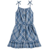 Toddler & Little Girls Plaid Cotton Madras Dress