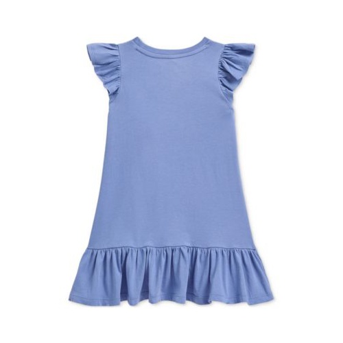 폴로 랄프로렌 Toddler & Little Girls Cotton Ruffled-Sleeve Ruffled Dress