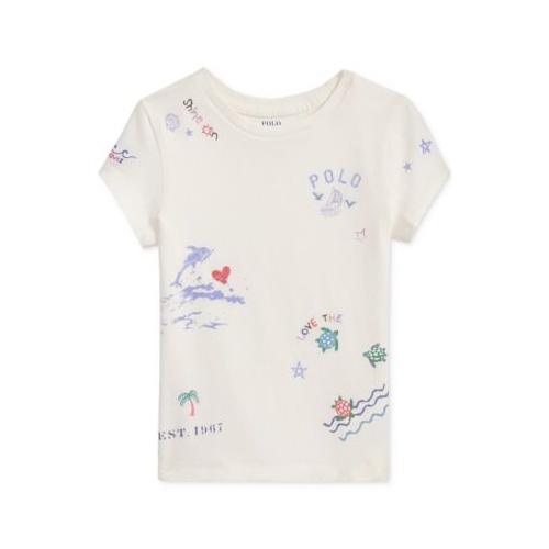 폴로 랄프로렌 Toddler & Little Girls Cotton Printed T-Shirt