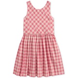 Toddler & Little Girls Calissa Gingham Check Cotton Madras Dress