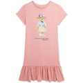 Big Girls Polo Bear Cotton Jersey Tee Dress