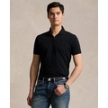 Mens Classic-Fit Stretch Mesh Zip Polo Shirt