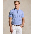 Mens Classic-Fit Monogram Stretch Polo Shirt