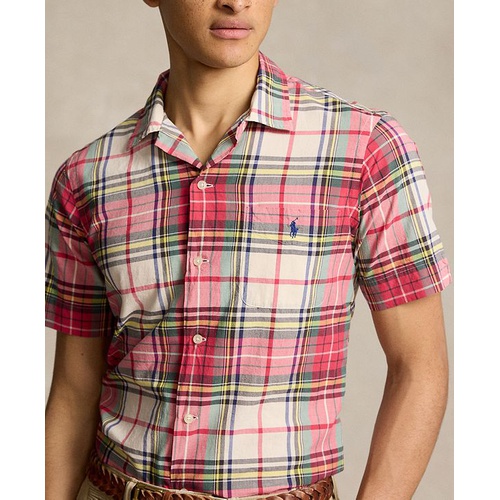 폴로 랄프로렌 Mens Classic-Fit Madras Camp Shirt