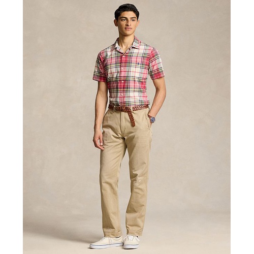 폴로 랄프로렌 Mens Classic-Fit Madras Camp Shirt