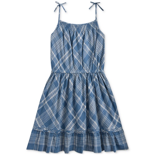 폴로 랄프로렌 Big Girls Plaid Cotton Madras Dress