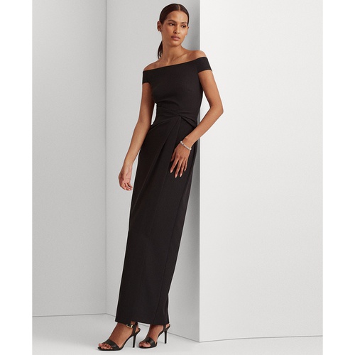 폴로 랄프로렌 Womens Off-The-Shoulder Column Gown