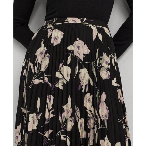 폴로 랄프로렌 Womens Printed Floral Midi Skirt