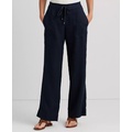 Petite Wide-Leg Linen Pants